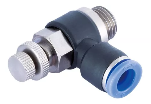Conector neumático REGULADOR CAUDAL CODO